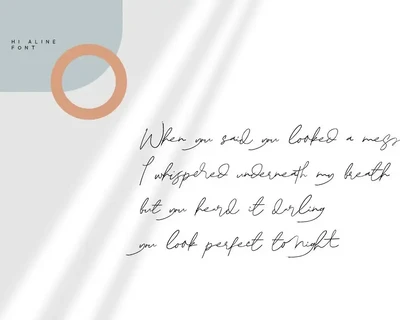 Hi Aline font