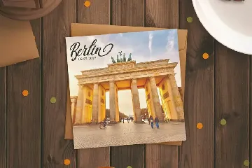 Berlin Script + Great Serif font