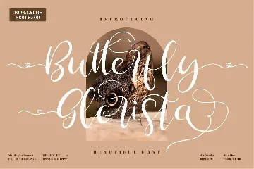 Butterfly Glorista Script font