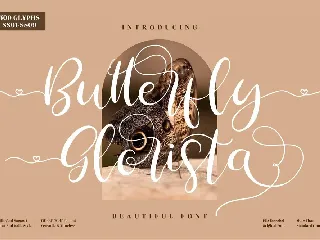 Butterfly Glorista Script font