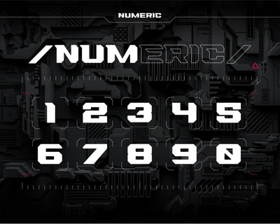 KUNAI Display Font. Futuristic Type