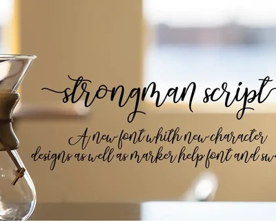 Strongman Script font