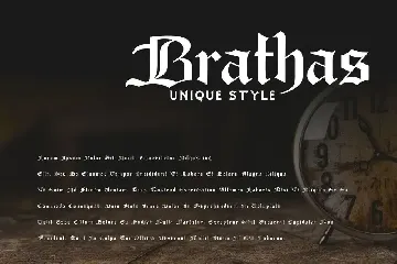 Brathas - Blackletter Font