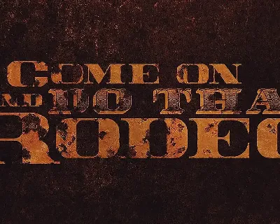 Rodeo Typeface font