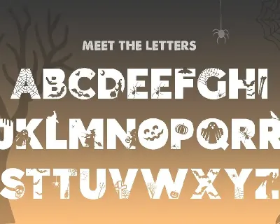 Trick or Treat Silhouette Font