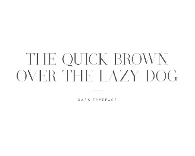 Qara - Timeless Elegance font