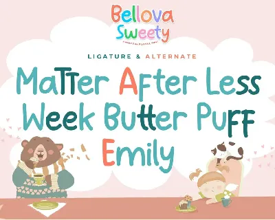 AF Bellova Sweety - Sweety Fun Playful Font