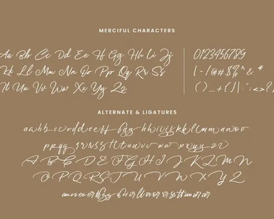 Merciful Script font