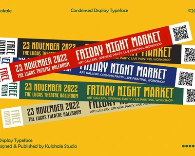Kaerobi Condensed Display Vintage Font