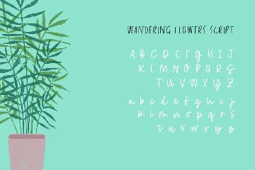 Wandering Flowers Font Duo