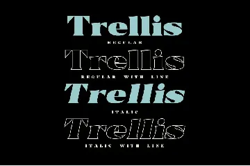 Trellis Bold Serif font