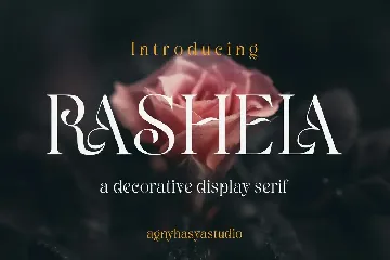 Rashela - A Decorative Serif font