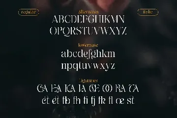 Rashela - A Decorative Serif font