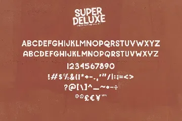 Super Deluxe Sans + SVG Version font
