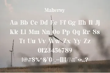 Mahersy - Classic Display Serif font