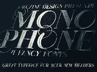 Monophone - Fancy Font
