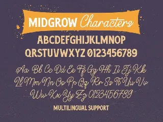 Midgrow font