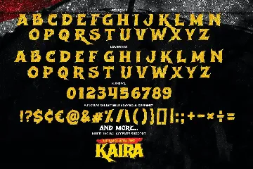 KAIRA - Bad Black Metal Font