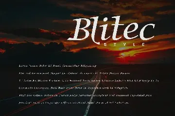 Blitec - Serif Font