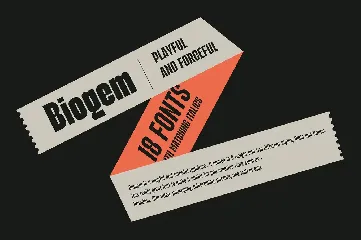 Biogem - Font Family