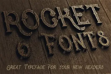 Rocket- Vintage Style Font