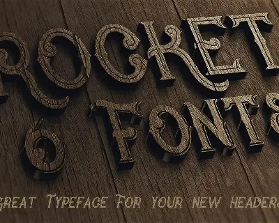 Rocket- Vintage Style Font