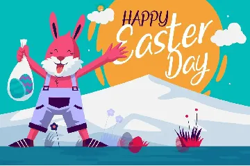 Bunny Hoops - Playful Easter Font