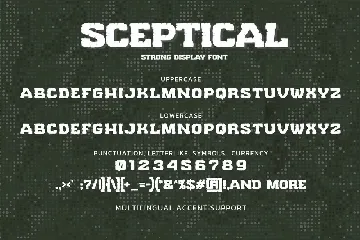 SCEPTICAL - Strong Display Font
