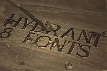 Hydrant - Vintage Style Font