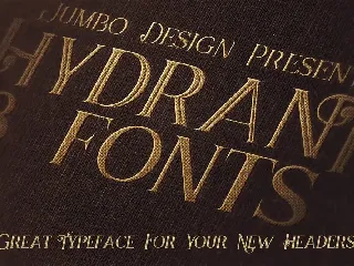 Hydrant - Vintage Style Font
