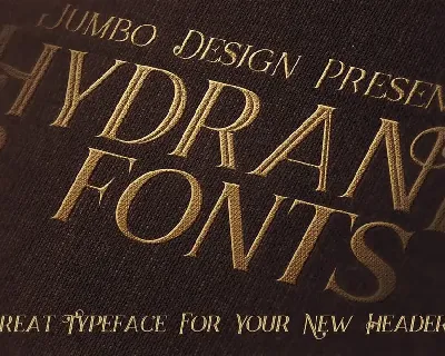 Hydrant - Vintage Style Font