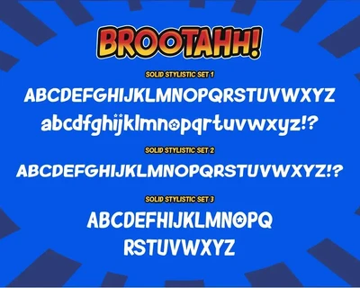 Brootahh Comic Typeface font
