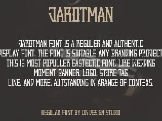 Jarotman - Authentic Font