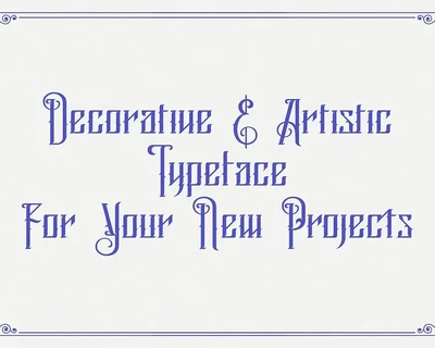 Black Ink Vintage Blackletter Font