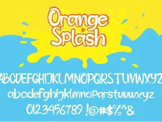 Orange Splash - Fresh Summer Font