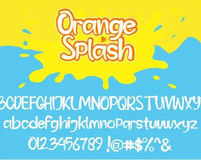 Orange Splash - Fresh Summer Font